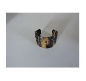 Vintage Collection Handcrafted Bone and <b>Cuff</b> Bangle <b>Bracelet</b> Natural Colored <b>Fashion</b> Accessory Modern Design - Product Image 3