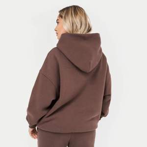 OEM personnalisé vente en gros sweat à capuche épais en polaire pour femmes sweats à capuche surdimensionnés imprimés en noir pour femmes - Product Image 5