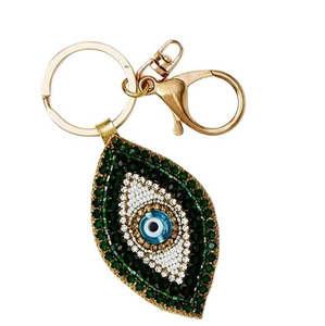 Vente en gros de porte-clés de broderie de perles de rocaille à la mode pour sacs porte-clés de voiture pendentif accessoire de charme pour la décoration de l'Inde à la main - Product Image 2