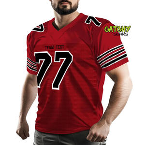 Nueva llegada de los hombres de fútbol americano Jersey transpirable al por mayor barato sublimación bordado camisetas de rugby para todo el equipo - Product Image 4