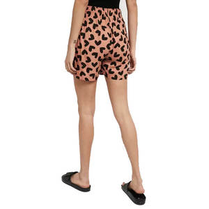 High Quality Women Heart Print Casual Shorts Summer Beach Drawstring High Waist Loose Pajama Shorts <b>Elastic</b> Waist Home Wear - Product Image 6