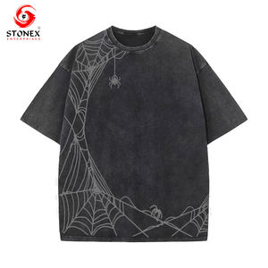 เสื้อยืดผู้ชายระบบกรดจีเอสเอ็ม200-300สำหรับซักแบบวินเทจสั่งตัดตามขนาดได้ - Product Image 4