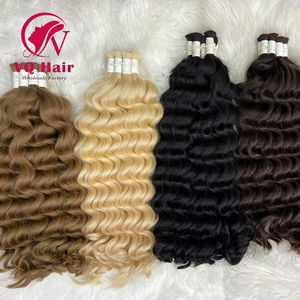 Haute Qualité Naturel Vague Bundles En Vrac Cheveux Vietnam Permed Vierge Extensions De Cheveux Humains 100% Cuticule Aligné Toutes Les Couleurs Convient - Product Image 2