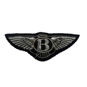Écussons en tissu brodés à la main avec aimant, à coudre, emblèmes en fil de bullion, badges - Couleur et taille personnalisées, OEM - Product Image 1