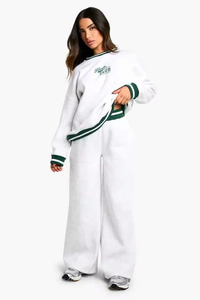 Pantalons de survêtement larges pour femmes, doux et chauds, taille élastique, molleton confortable, détente décontractée, tous les jours, hiver, décontracté, respirant - Product Image 2