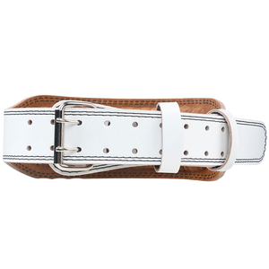 Cinturón de Fitness para gimnasio de piel de vaca resistente personalizable, cinturones antideslizantes para levantamiento de pesas para entrenamiento con logotipo personalizado - Product Image 2