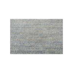 พรมถักมือสีน้ำเงินล้วน ทำจากขนแกะอัฟกันและปอกระเจา รุ่น AKWJ-1001 สำหรับใช้ในบ้าน - Product Image 3