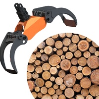 XUVOL Grappin à bois léger et flexible pour excavatrice de 6 à 9 tonnes, pour l'abattage d'arbres à petite échelle et le transport de bois sur courte distance