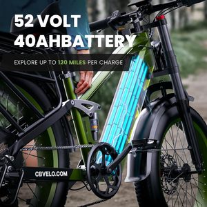 Bici elettrica per adulti, Ebike 3500W, Mountain Bike elettrica da 50 miglia 100, bicicletta elettrica per adulti da 26X4fat 52V 40AH - Product Image 3