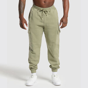 Pantalon de survêtement coton polaire cordon réglable ceinture tissu doux respirant parfait pour les entraînements de gym ou les séances de jogging - Product Image 1