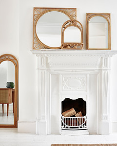 Espejos con marco de mimbre natural, cristal con forma de arco bohemio, calidad premium, venta al por mayor, tamaño grande - Product Image 2