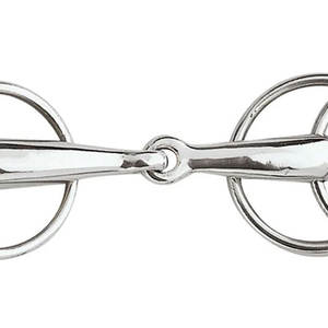 Anillo suelto Snaffle 4-Ring 304 Acero inoxidable de alta calidad | Broca de entrenamiento de caballos con doble articulación Equitación ecuestre y tachuela de control - Product Image 3