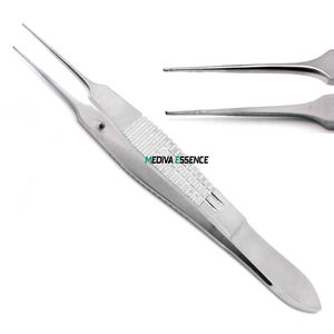 Venta caliente Castroviejo fórceps Premium Manual Micro dientes instrumento de sutura logotipo personalizado atado de sutura de acero inoxidable - Product Image 1