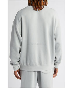 Sudadera larga con capucha y cremallera de diseñador para hombre 2024, jersey de invierno con logotipo bordado personalizable, tela lavada de talla grande sólida - Product Image 2