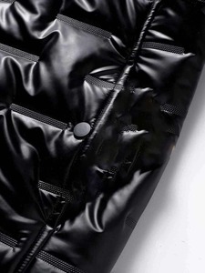 เสื้อแจ็คเก็ตพัฟเฟอร์มีฮู้ดกันลมสำหรับผู้ชาย ไซส์ใหญ่ กันน้ำและระบายอากาศได้ - Product Image 4