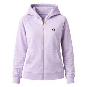 Sweat-shirts à capuche pour femmes 100% coton, coupe ajustée, vêtements de sport avec manches raglan, col cheminée, broderie personnalisée, OEM, étiquette privée - Product Image 6