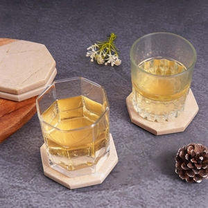 AYAANS Sous-verres en liège naturel en vrac Tapis de boissons absorbants légers pour bars et cafés Ensembles de sous-verres en pierre d'ardoise - Product Image 4