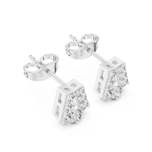 Boucles d'oreilles de luxe en diamant rond fantaisie Design élégant et étincelant pour les femmes Parfait pour les mariages, les fêtes, les occasions spéciales - Product Image 4