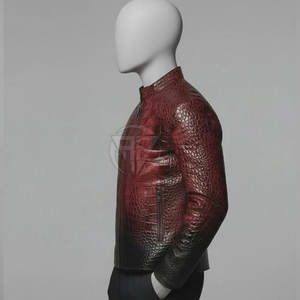 Chaqueta de Invierno de Piel de Vaca con Líneas Limpias y Textura Única, Ecológica, de Alta Calidad, con Logotipo Frontal - Product Image 5