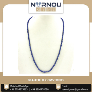 Beautiful Sapphire Rings, <b>Bracelets</b>, and Necklaces Made with Natural Blue Sapphire <b>Stones</b> and Simple Beads - Product Image 5