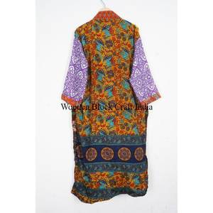 Unique Handmade Vintage Japanese Silk <b>Kimono</b> Robe for Women Bohemian <b>Long</b> <b>Kimono</b> for Summer Wedding Jacket Bikini Cover Up Robe - Product Image 5