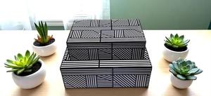 Caja de pañuelos con incrustaciones de resina moderna más vendida para almacenamiento de joyas pequeños tesoros y coleccionables - Product Image 5