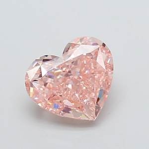 Diamant de laboratoire rose brunâtre intense fantaisie VVS2 de 2,03 ct en forme de cœur - Product Image 1