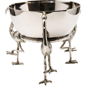 Cubo de hielo niquelado de aluminio, Enfriador de soporte de ciervo, decoración de bar, botellas de vino y champán, Cubo de refrigeración - Product Image 3