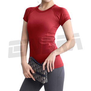 เสื้อออกกำลังกายแขนสั้นสำหรับผู้หญิงเสื้อยืดออกกำลังกายไร้รอยต่อน้ำหนักเบายืดได้สำหรับออกกำลังกายในยิมวิ่งโยคะกีฬาสันทนาการ2025 - Product Image 4