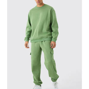 Ensemble de survêtement en molleton de coton premium pour homme, coupe décontractée, vêtements de sport d'hiver, logo personnalisé, vêtements de sport pour la salle de sport - Product Image 4