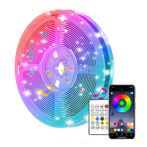 Striscia LED RGB Intelligente Bluetooth da 5 Metri, IC WS2812B, DC 5V, 6500K CCT, Controllo App e Vocale, Larghezza PCB 8mm - Product Image 2