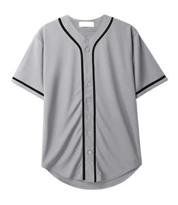 Uniforme de Béisbol Transpirable de Alta Calidad con Botones Completos y Transferencia Térmica para Hombres, Mujeres y Adultos, Softbol 2025, 100% Poliéster - Product Image 3