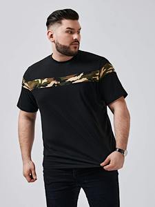 Camiseta informal de verano para hombre, manga corta, mezcla de algodón, transpirable, color sólido, cuello redondo, camiseta a la venta - Product Image 6