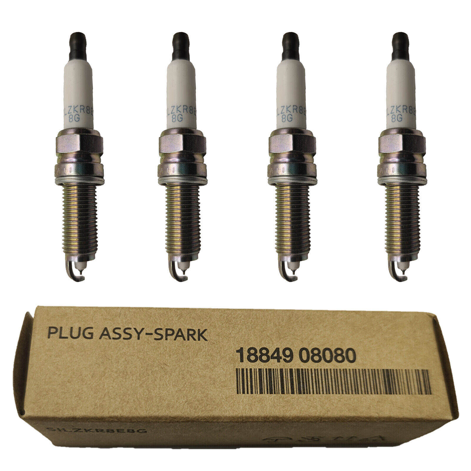 あこ　0329 4X SILZKR8E8G Iridium Spark Plugs 1884908080 For Hyundai