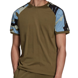Alta calidad Casual 100% poliéster personalizado de alta calidad de algodón de bambú orgánico hombres camiseta logotipo personalizado Split Hem 95% algodón Gy - Product Image 4