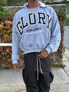 Sudadera con Capucha de Invierno de Primera Calidad, Fabricada por OEM, Corte Holgado, Talla Grande para Hombre - Product Image 6