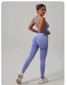 Yoga Active Gym Wear Femmes Ensemble Veste Flare Workout Femme Pantalon Ensemble - Product Image 2