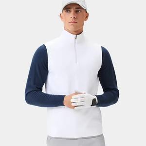 Camiseta de manga corta con cremallera de cuarto de logotipo personalizado para hombre, jersey de golf, chaleco de nuevo diseño - Product Image 5