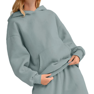 เสื้อฮู้ดถักสำหรับผู้หญิงเสื้อสเวตเตอร์มีฮู้ดเสื้อสเวตเตอร์โชว์ไหล่แนวสตรีทสวมใส่สบายไม่ระคายเคืองผิวระบายอากาศได้ดีเป็นมิตรต่อสิ่งแวดล้อม - Product Image 4