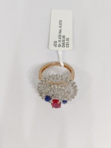 Elegant Ladies' Rose <b>Gold</b> 14K Solid <b>Gold</b> Lab Grown Diamond 0.66ct <b>Cocktail</b> <b>Rings</b> Stylish Fashionable IGI Certified Design - Product Image 2
