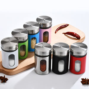 Glazen Kruidenfles Kruidenglas Kruidenpot Voor Keukenzout En Peper Shakers Kruidendispenser Met Verstelbare Gietgaten - Product Image 1