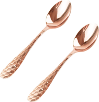 Cuillère de service en cuivre de luxe, finition dorée, manche long, haute qualité, style classique, capacité de 10 ml, design personnalisable, dîner de fête