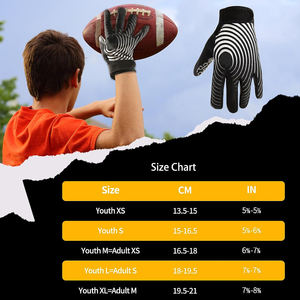 Gants de football américain personnalisés de qualité supérieure fabriqués au Pakistan 2026, style unique, super adhérents pour les receveurs - Product Image 5