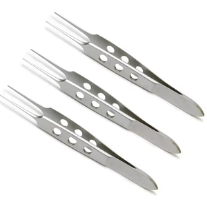 Bishop Harman pince à iris 8.5cm pince de fixation droite dentelée délicate ophtalmologie Instruments chirurgicaux pince à pansement - Product Image 3