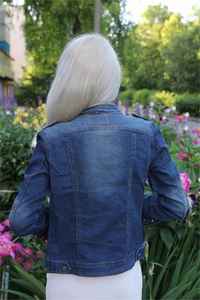 Wholesale Price Custom Logo Brand & Casual Streetwear Denim <b>Jeans</b> Women Jackets 2024 Style Denim Jacket For Ladies Cheap Price - Product Image 6