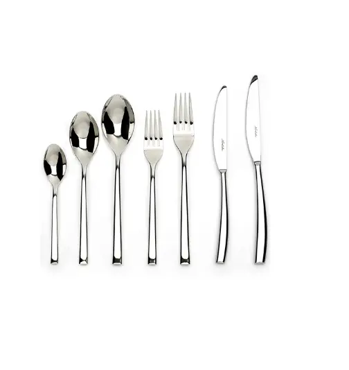 7 Pcs Stainless steel Flatware New Shining Food Grade Cutlery Set