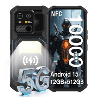 AGM G3 PRO, Teléfono Inteligente Resistente con Android 15, 5G LTE, Cámara de Imagen Térmica, Batería de 10000 mAh, NFC, Carga Inalámbrica, Resistente al Agua IP68