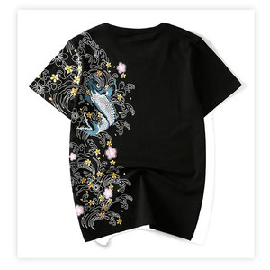 T-shirts de broderie à manches courtes de conception supérieure T-shirts de broderie respirants et confortables coupe ajustée sur mesure à vendre - Product Image 1