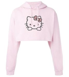 Latest Designs of Women Breathable Cotton Crop Top Hoodies Drop Shoulder Korean Style Anti-pilling Hoodies for Woman - Product Image 1