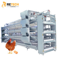 Cage de poulet en batterie, équipement d'élevage automatisé de poules pondeuses pour augmenter la production d'œufs au Nigeria